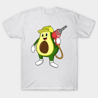 Avocado as Craftsman with Drill T-Shirt